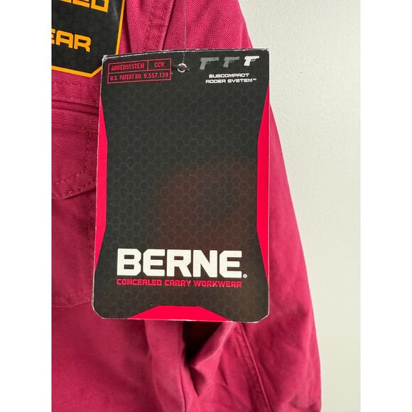 Berne Women Concealed Carry Workwear Lightweight Side Vents Jacket - Picture 4 of 16